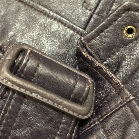 TWO Percent Purple Leather Moto coat - Picture 16 of 16